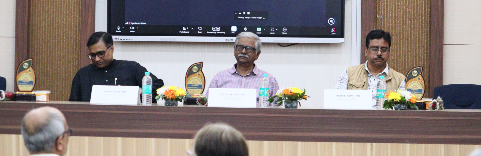 Speakers deliberating during the Celebration of International Mother Language Day, Organised by SoH on 21/02/2025